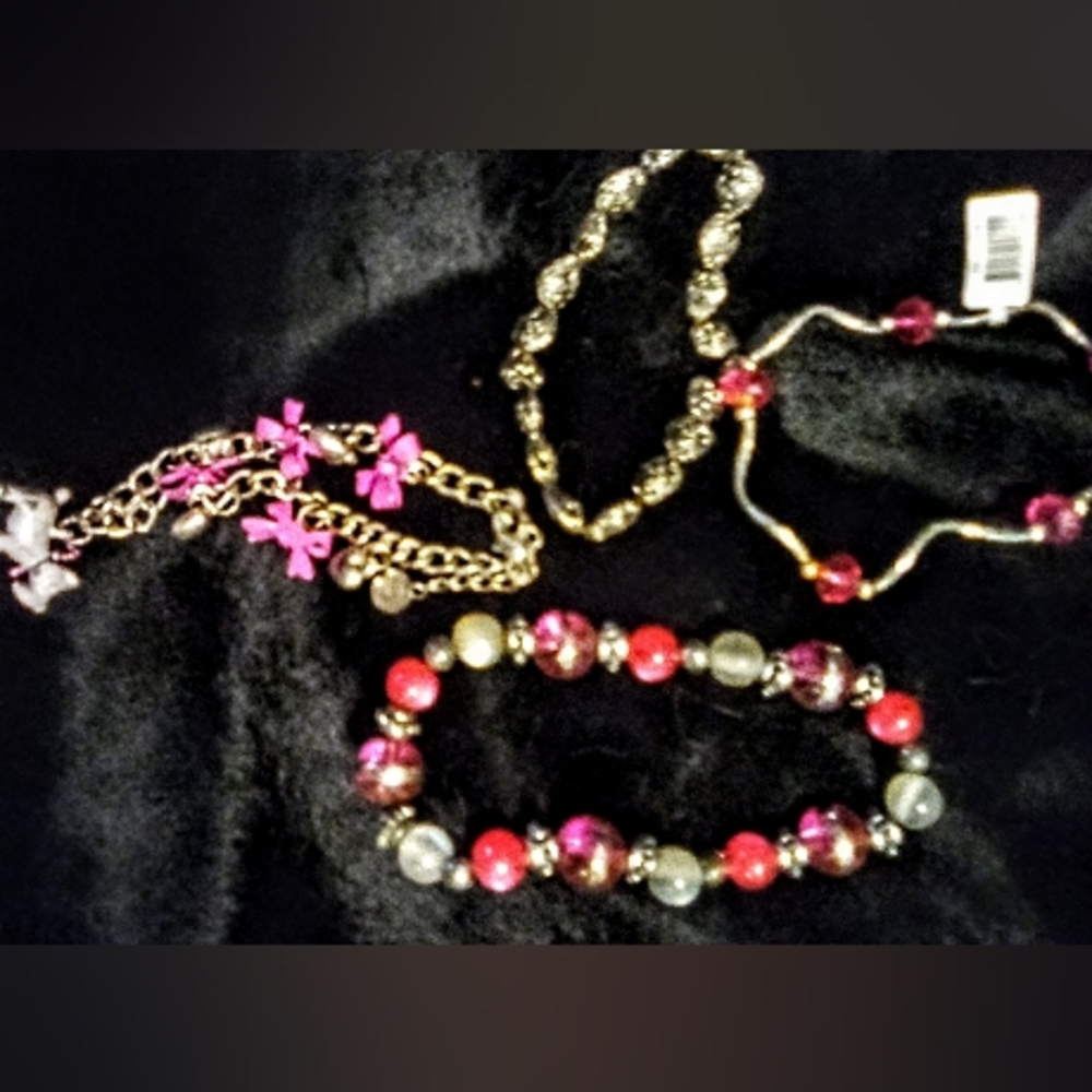 Elegant Multi-Color Beaded Bracelet Set